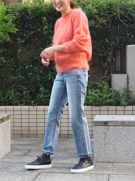 「upperhights（アッパーハイツ）のアイテム」を使った、chicaさん（レディース・165cm）の冬コーディネート