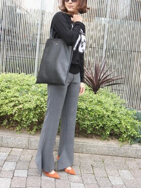 「FABIO RUSCONI（ファビオルスコーニ）のアイテム（パンプス）」を使った、chicaさん（レディース・165cm）の冬コーディネート