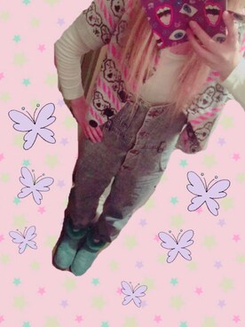 「アイテム（ポンチョ）」を使った、ファミさん（レディース・164cm・20代）の春コーディネート