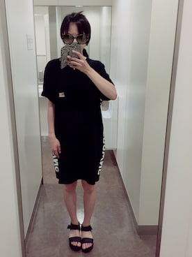 「RCWB（アールシーダブリュービー）のアイテム（ワンピース/ドレス）」を使った、mkさん（レディース・163cm）の夏コーディネート
