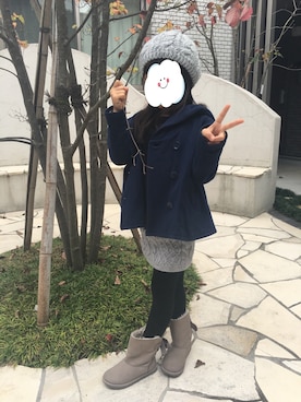 「RALPH LAUREN（ラルフ ローレン）のアイテム（ジャケット/アウター、ブルー系）」を使った、Sachiさん（キッズ）の秋コーディネート