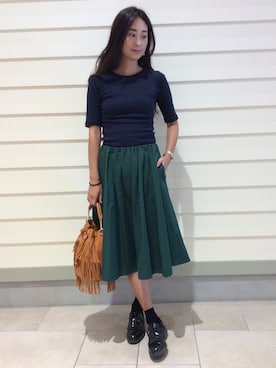 Asuka Katayama さん（レディース・169cm）の秋コーディネート