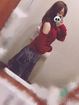 「アイテム（ファンデーション、パープル系）」を使った、mさん（レディース・163cm）の秋コーディネート