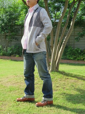 「MERRELL（メレル）のアイテム（ジャケット/アウター）」を使った、KIMU KAZUさん（メンズ・170cm）の秋コーディネート