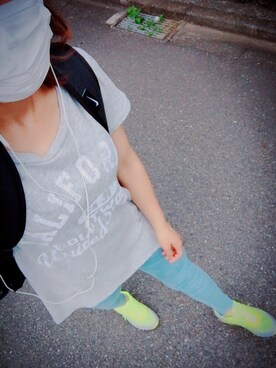 「マスク着用」｜まはろさん（レディース・159cm）の夏コーディネート