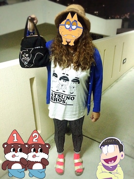 「おそ松さん」｜きゃみーさん（レディース・158cm）の夏コーディネート