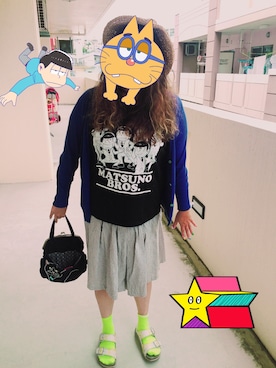 「おそ松さん」｜きゃみーさん（レディース・158cm）の夏コーディネート