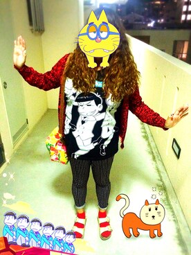 「おそ松さん」｜きゃみーさん（レディース・158cm）の夏コーディネート