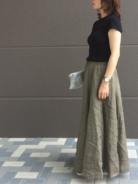 リネンマキシスカート の人気ファッションコーディネート Wear リネンマキシスカート の人気ファッションコーディネート Wear