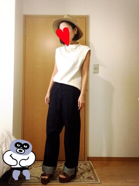 「House_Commune（ハウスコミューン）のアイテム」を使った、mariさん（レディース・156cm）の春コーディネート