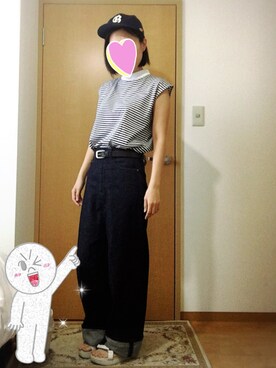 「House_Commune（ハウスコミューン）のアイテム」を使った、mariさん（レディース・156cm）の春コーディネート