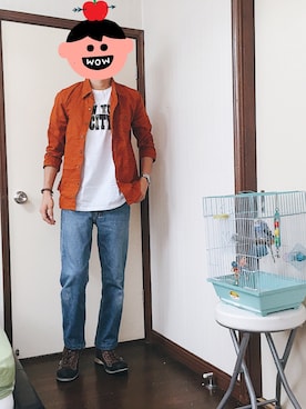 「SURPLUS（サープラス）のアイテム」を使った、ゆや こばさん（メンズ・164cm）の夏コーディネート