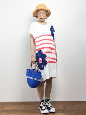 ひいこさん（レディース・154cm）の夏コーディネート
