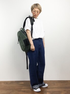 「wdl.（ワームデザインラボ）のアイテム」を使った、ひいこさん（レディース・154cm）の夏コーディネート