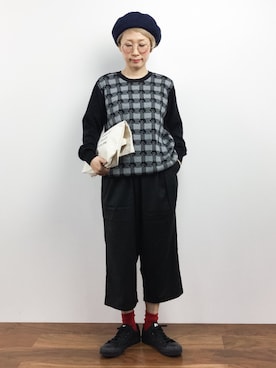 「にゃー」｜「アイテム（スラックス）」を使った、ひいこさん（レディース・154cm）の夏コーディネート