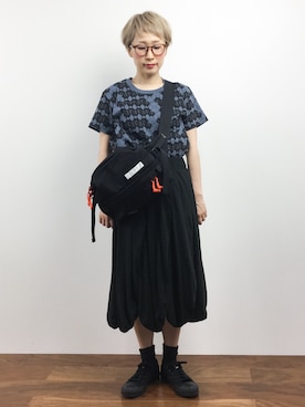 「wdl.（ワームデザインラボ）のアイテム」を使った、ひいこさん（レディース・154cm）の夏コーディネート