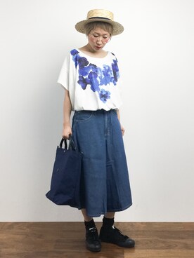 ひいこさん（レディース・154cm）の夏コーディネート