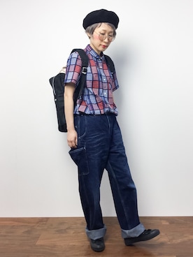 「SUNDUCK（サンダック）のアイテム」を使った、ひいこさん（レディース・154cm）の夏コーディネート