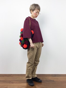 「C.E.L.STORE（セルストア）のアイテム（パンツ）」を使った、ひいこさん（レディース・154cm）の秋コーディネート