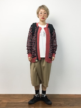 「mercibeaucoup,（メルシーボークー）のアイテム（カーディガン/ボレロ）」を使った、ひいこさん（レディース・154cm）の秋コーディネート