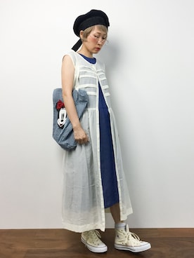 「HELIOPOLE（エリオポール）のアイテム（ワンピース/ドレス）」を使った、ひいこさん（レディース・154cm）の秋コーディネート