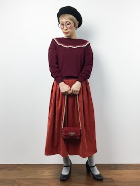 ひいこさん（レディース・154cm）の秋コーディネート
