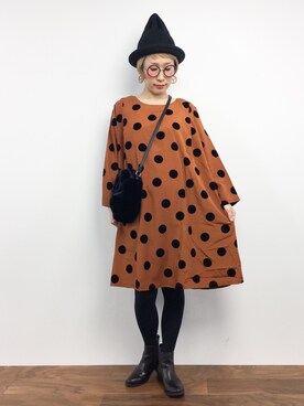 ひいこさん（レディース・154cm）の秋コーディネート