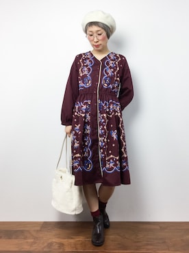 ひいこさん（レディース・154cm）の秋コーディネート