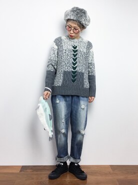 ひいこさん（レディース・154cm）の秋コーディネート