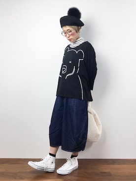 ひいこさん（レディース・154cm）の秋コーディネート