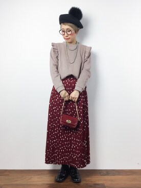 ひいこさん（レディース・154cm）の秋コーディネート