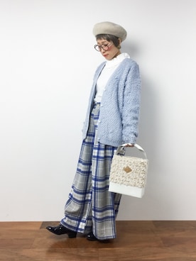「Supreme.La.La.（シュープリームララ）のアイテム（帽子）」を使った、ひいこさん（レディース・154cm）の秋コーディネート
