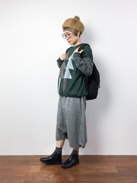 ひいこさん（レディース・154cm）の秋コーディネート