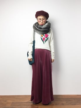 ひいこさん（レディース・154cm）の冬コーディネート