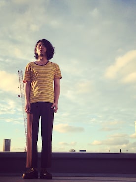 「アイテム（Tシャツ/カットソー）」を使った、あにもさん（メンズ・20代）の夏コーディネート