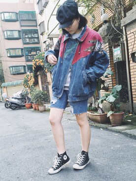 「PAZZO」｜「アイテム（帽子）」を使った、玉子さん（レディース・160cm）の冬コーディネート