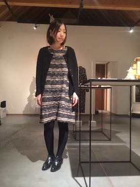 ワンピースを使った 黒タイツ の人気ファッションコーディネート Wear
