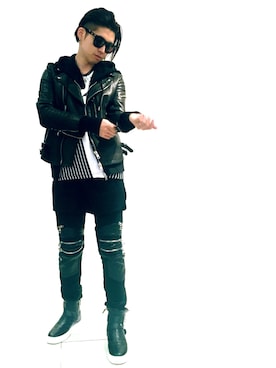 「GIUSEPPE ZANOTTI DESIGN（ジュゼッペザノッティデザイン）のアイテム」を使った、AZMAXXXさん（メンズ・172cm）の冬コーディネート