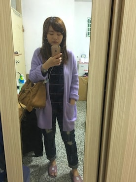 「R&BBのアイテム」を使った、Jenny Chengさん（レディース・155cm）の春コーディネート
