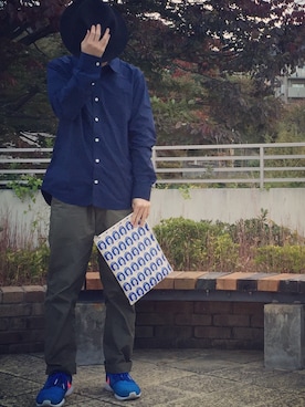 「FABRICK（ファブリック）のアイテム」を使った、Ryutaroさん（メンズ・170cm）の秋コーディネート