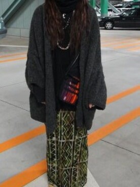 「MALAIKA（マライカ）のアイテム（その他アウター）」を使った、はちさん（レディース・159cm）の春コーディネート