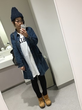 「smooth（スムース）のアイテム」を使った、はちさん（レディース・159cm）の秋コーディネート