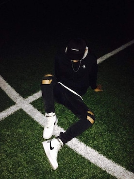 「thisisneverthat（ディスイズネバーザット）のアイテム（キャップ）」を使った、임창현さん（メンズ・185cm）の秋コーディネート