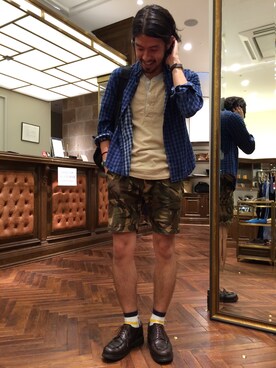 おおかわともひろさん（メンズ・169cm）の夏コーディネート