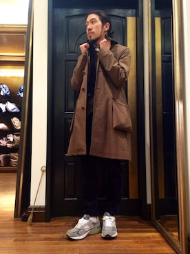 おおかわともひろさん（メンズ・169cm）の冬コーディネート