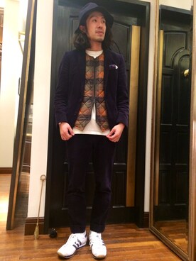 おおかわともひろさん（メンズ・169cm）の冬コーディネート