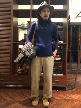 おおかわともひろさん（メンズ・169cm）の秋コーディネート