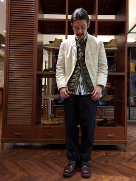 「kempel」｜おおかわともひろさん（メンズ・169cm）の冬コーディネート
