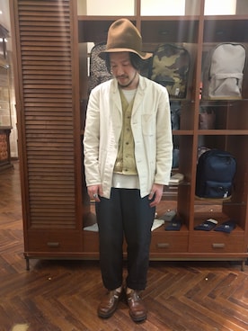 「kempel」｜おおかわともひろさん（メンズ・169cm）の春コーディネート
