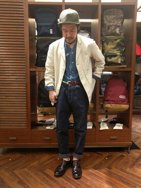 「kempel」｜おおかわともひろさん（メンズ・169cm）の春コーディネート